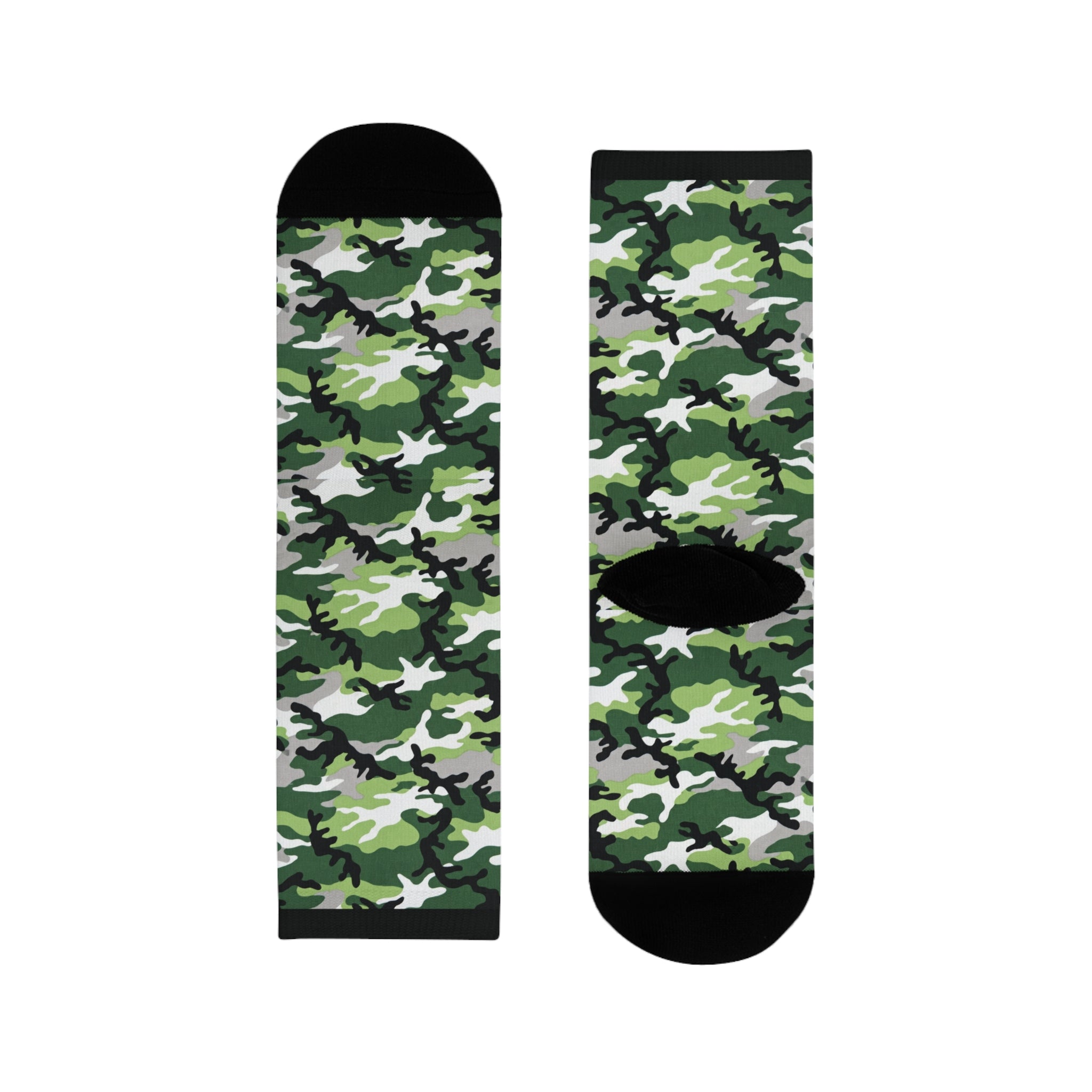 Aromantic Flag Camo Socks
