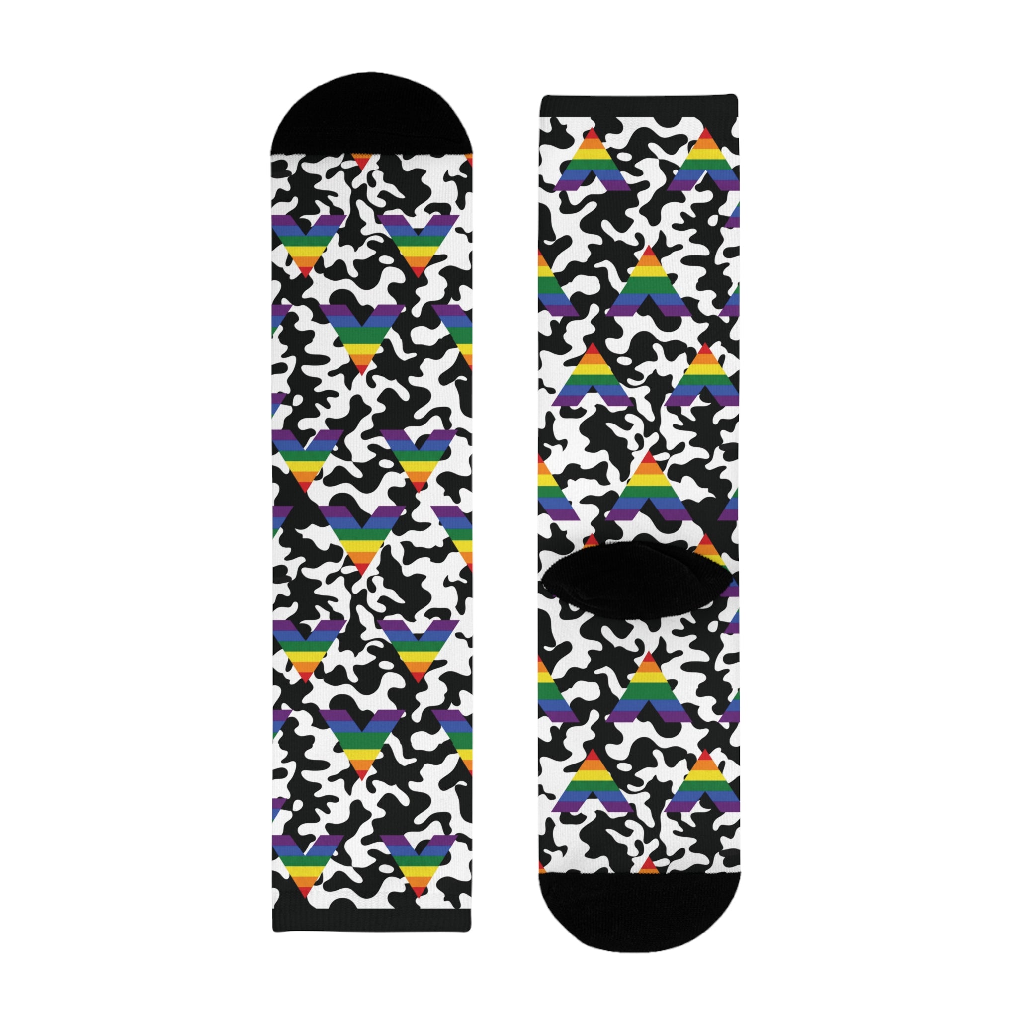 Straight Ally Flag Camo Socks
