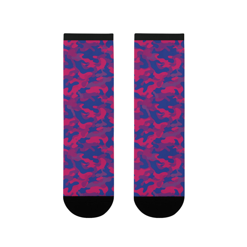 Bisexual Flag Camo Socks