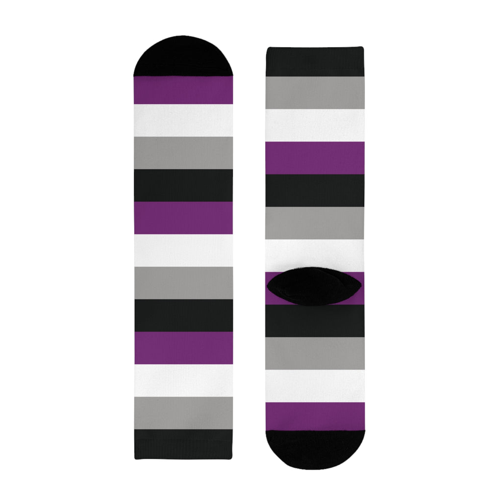 Asexual Flag Socks