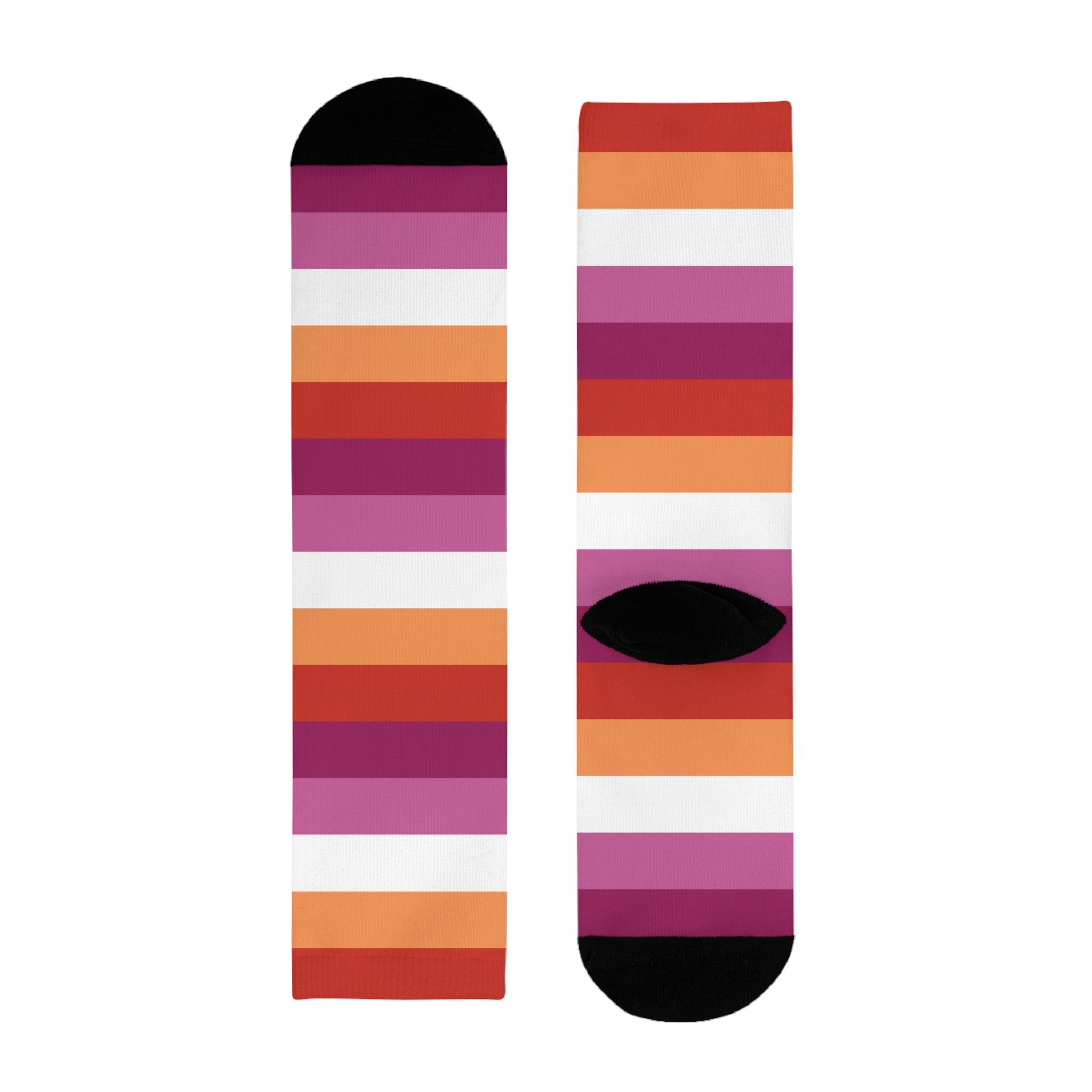 Lesbian Flag Socks