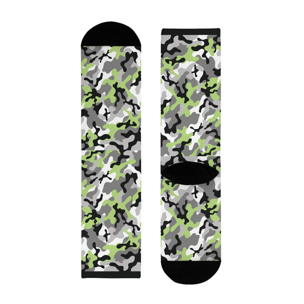 Agender Flag Camo Socks