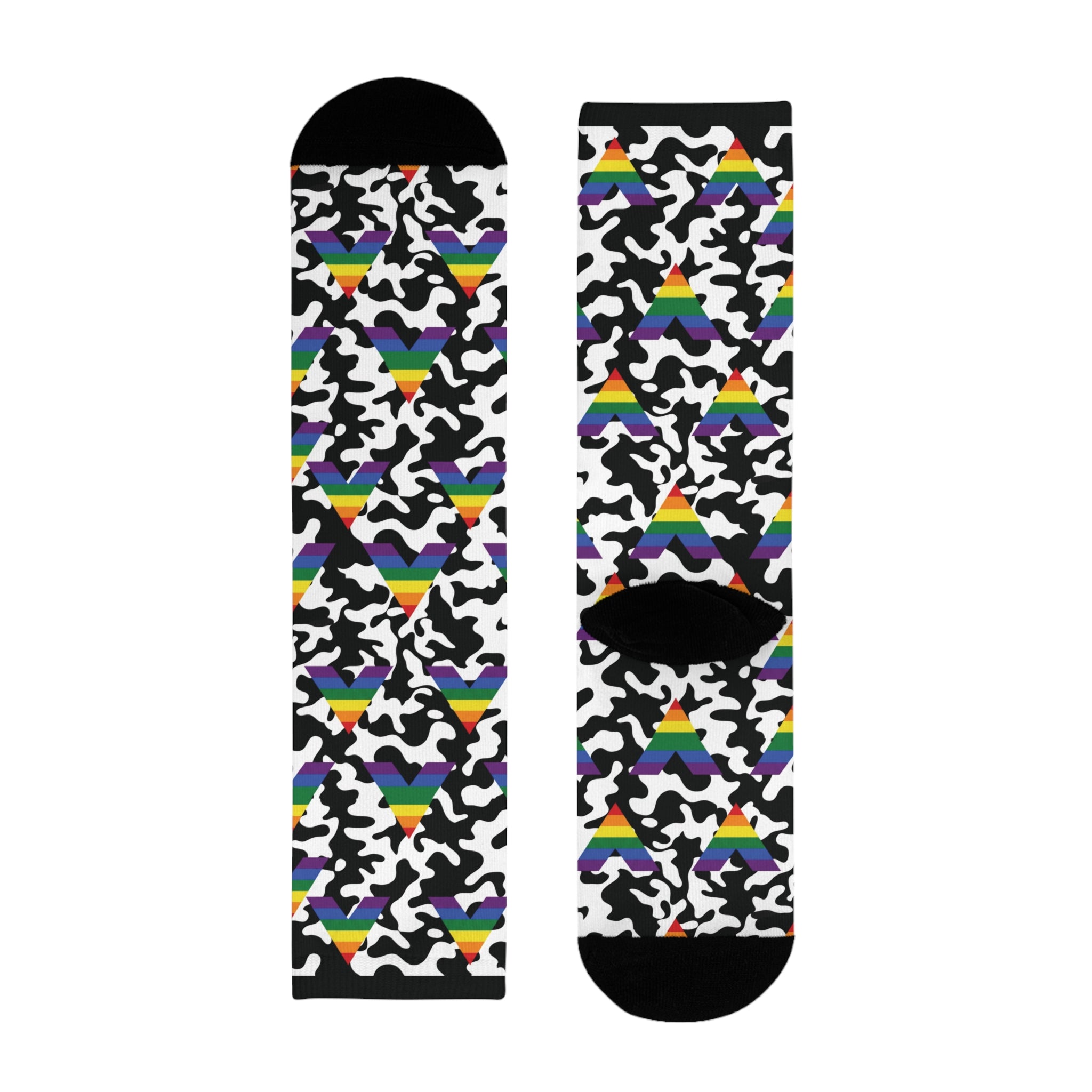 Straight Ally Flag Camo Socks