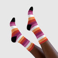 Lesbian Flag Socks