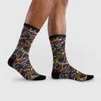 LGBT Flag Ribbon Socks