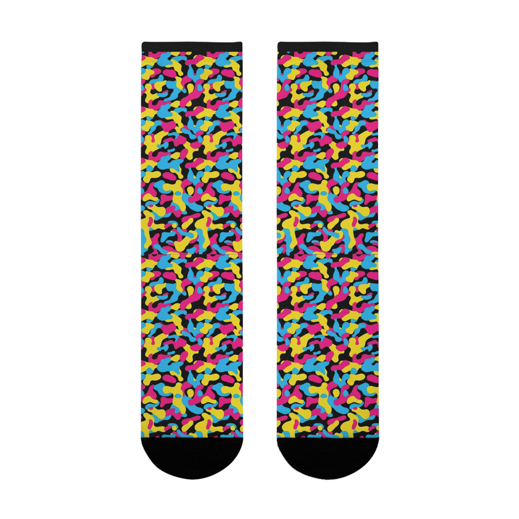 Pansexual Flag Camo Socks