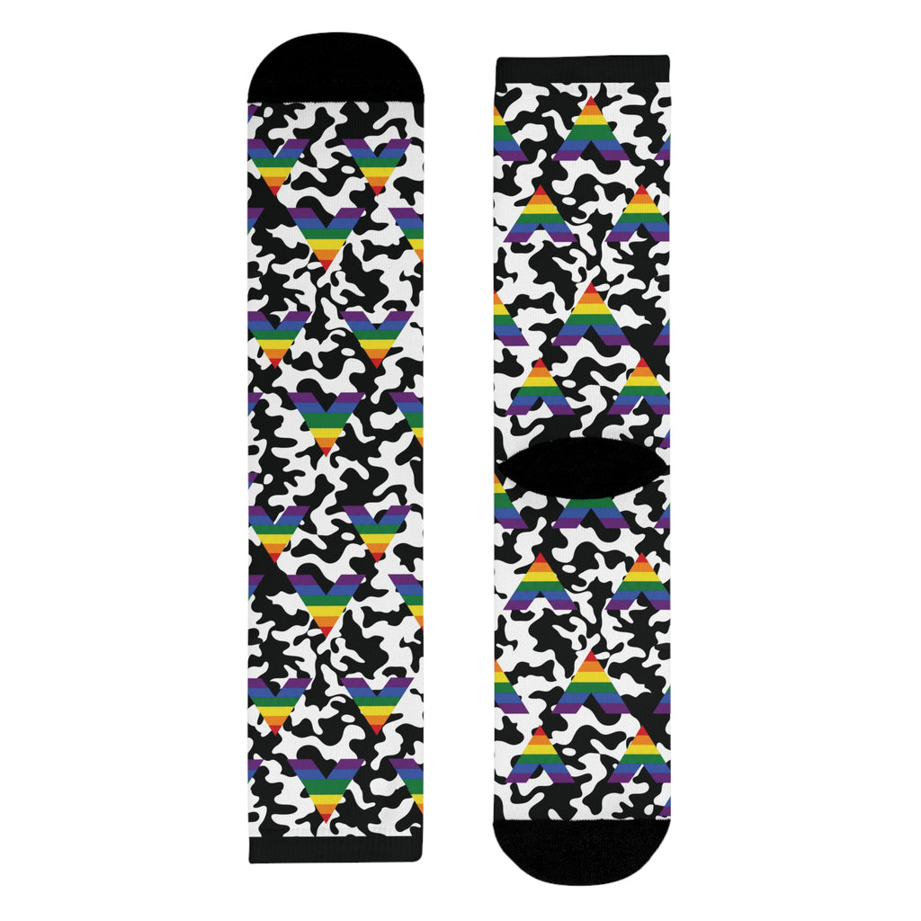 Straight Ally Flag Camo Socks