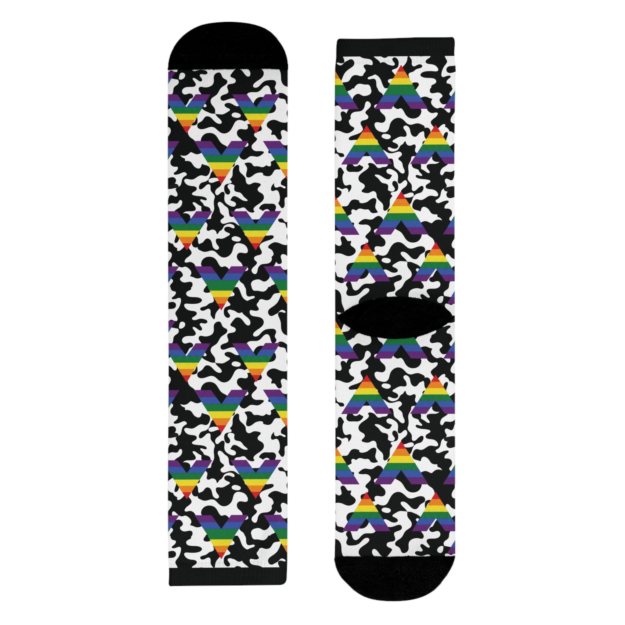 Straight Ally Flag Camo Socks