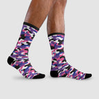Genderfluid Flag Camo Socks