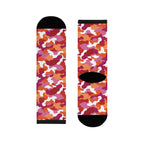 Lesbian Flag Camo Socks