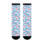 Transgender Flag Camo Socks