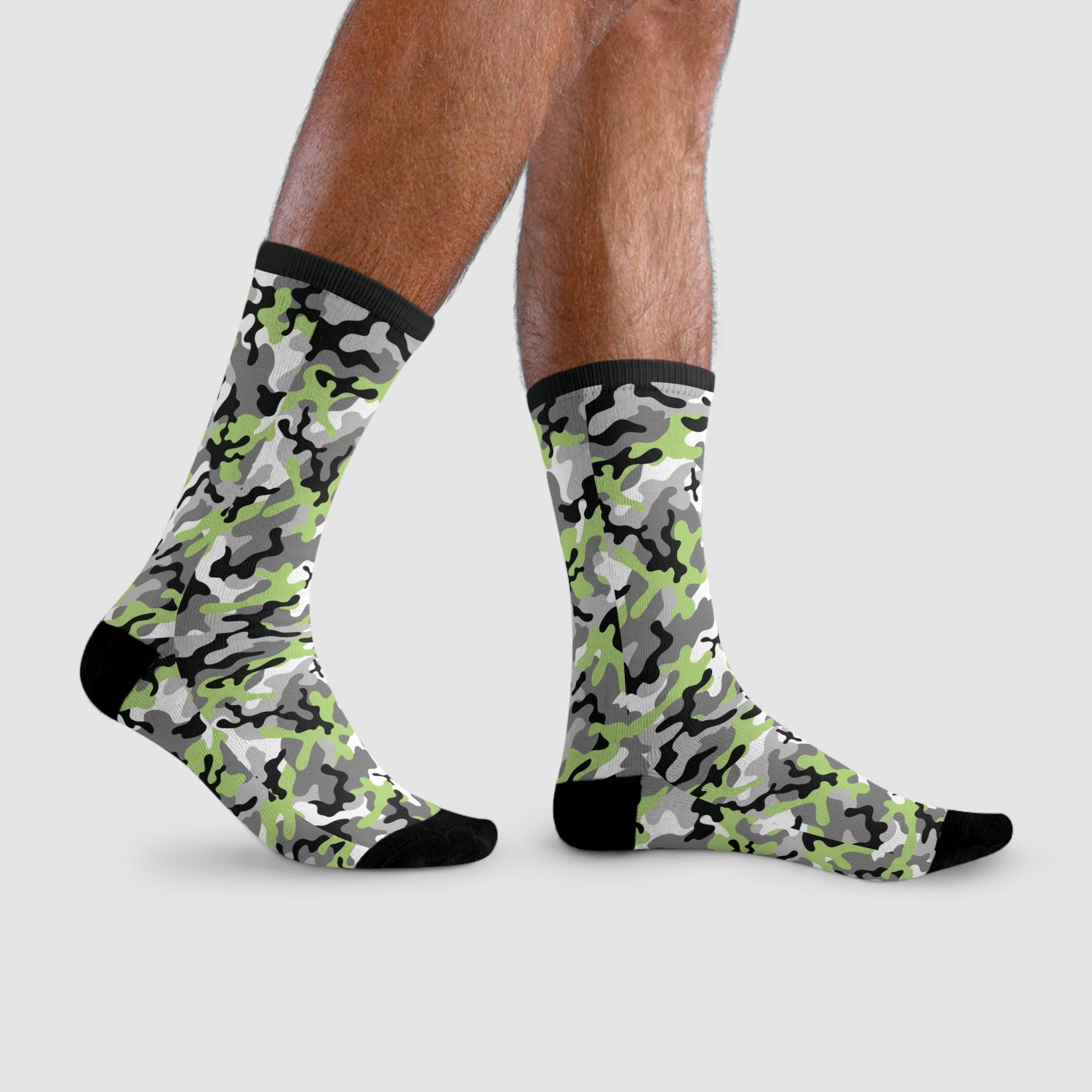 Agender Flag Camo Socks