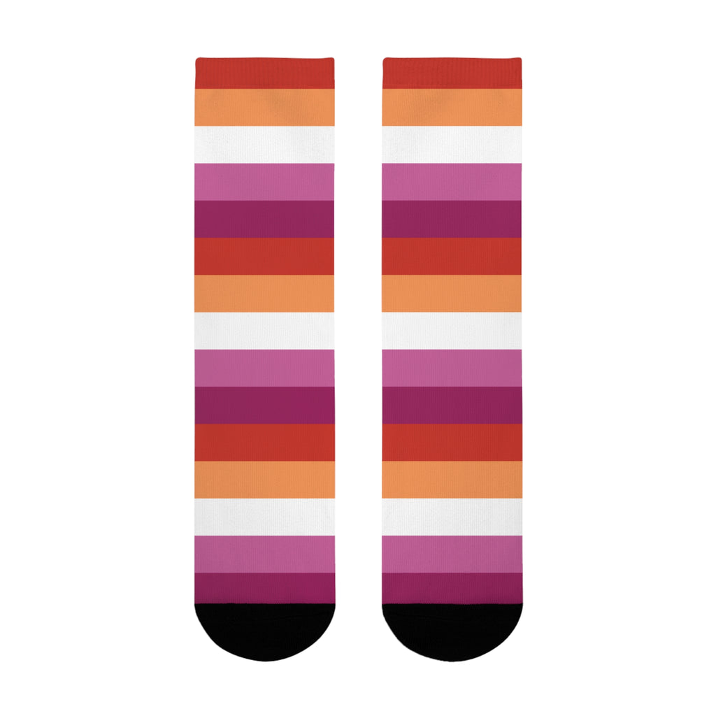 Lesbian Flag Socks