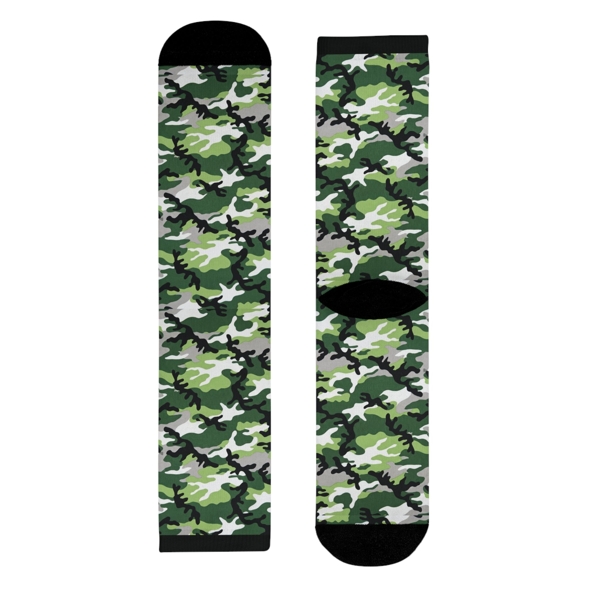 Aromantic Flag Camo Socks