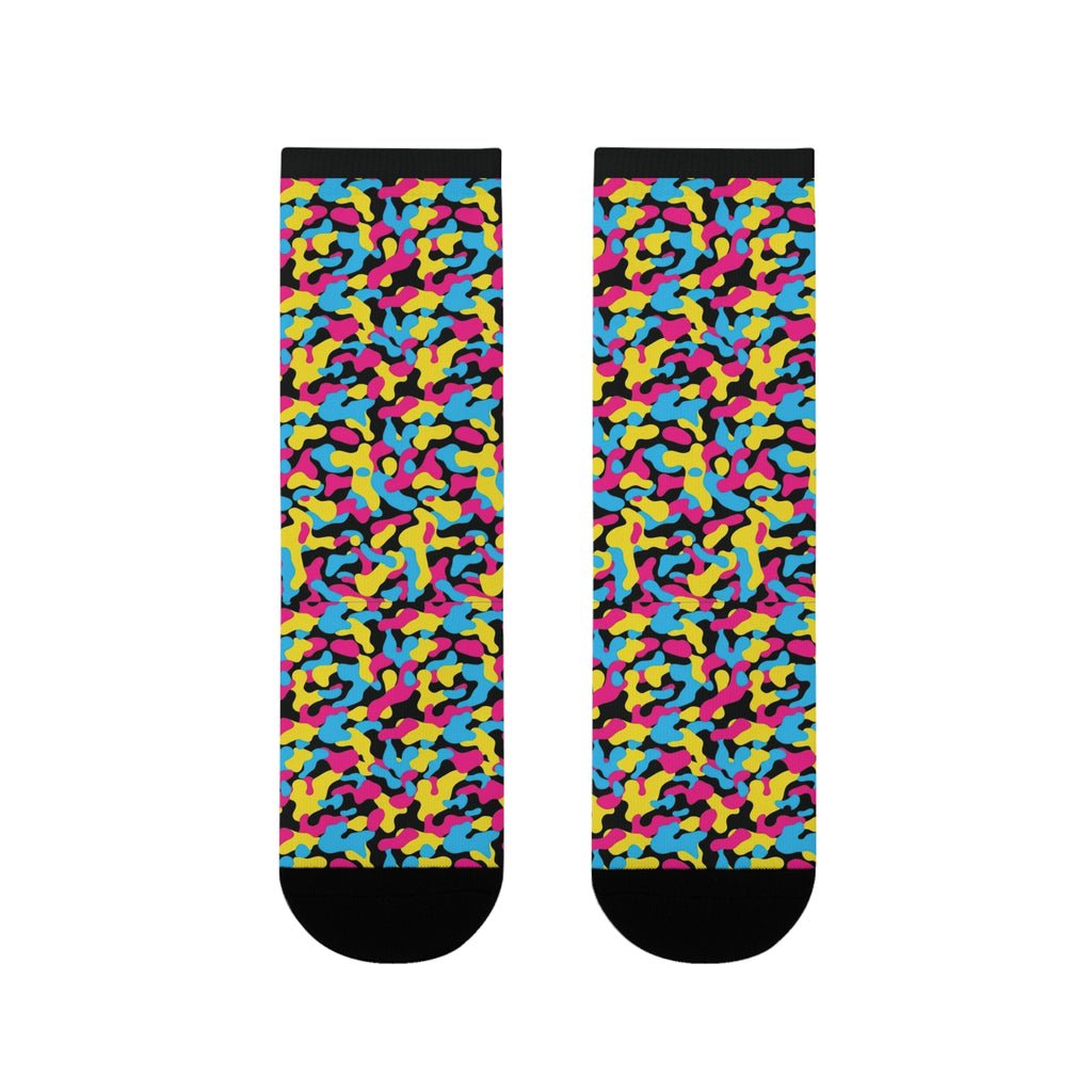 Pansexual Flag Camo Socks