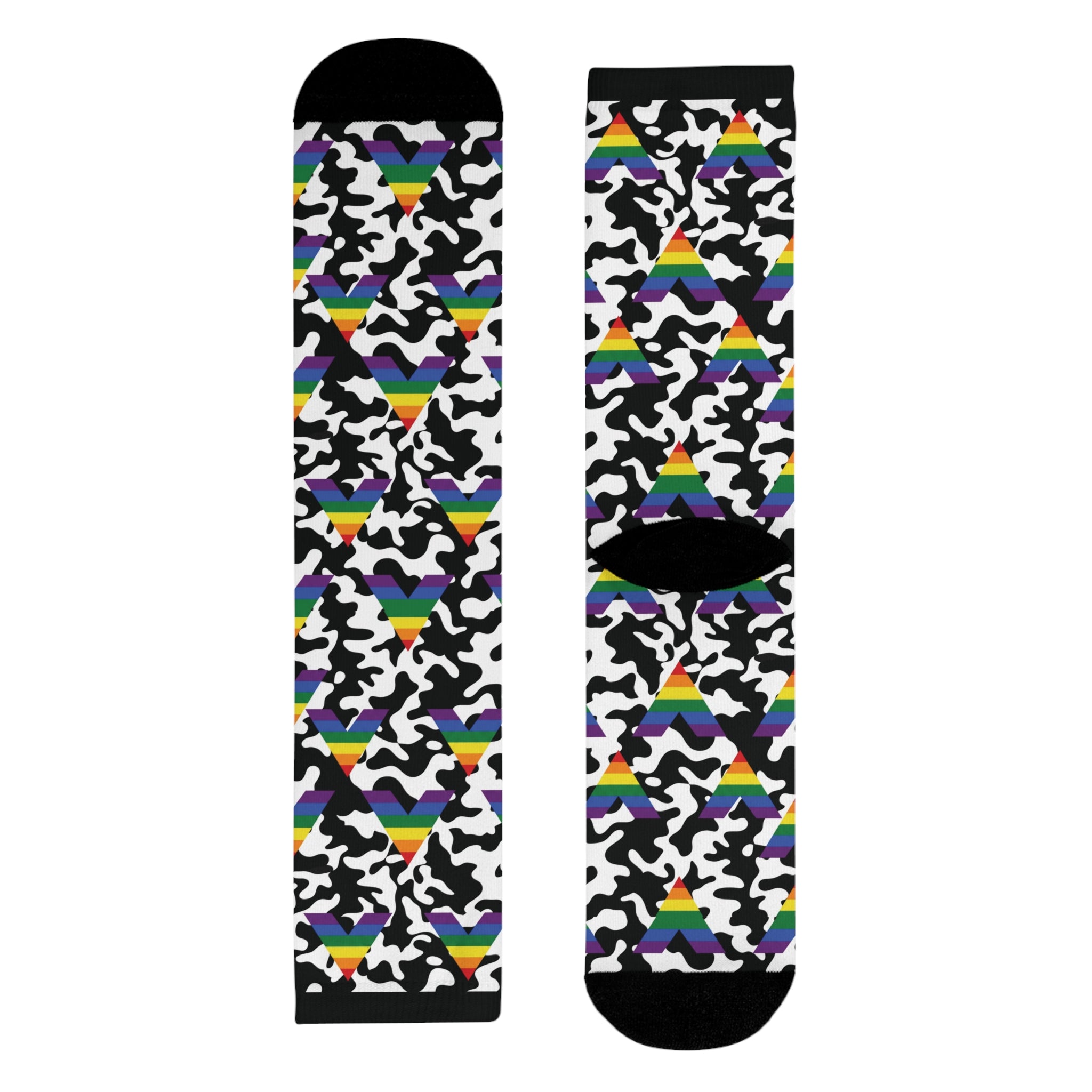 Straight Ally Flag Camo Socks