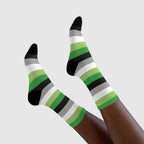 Aromantic Flag Socks