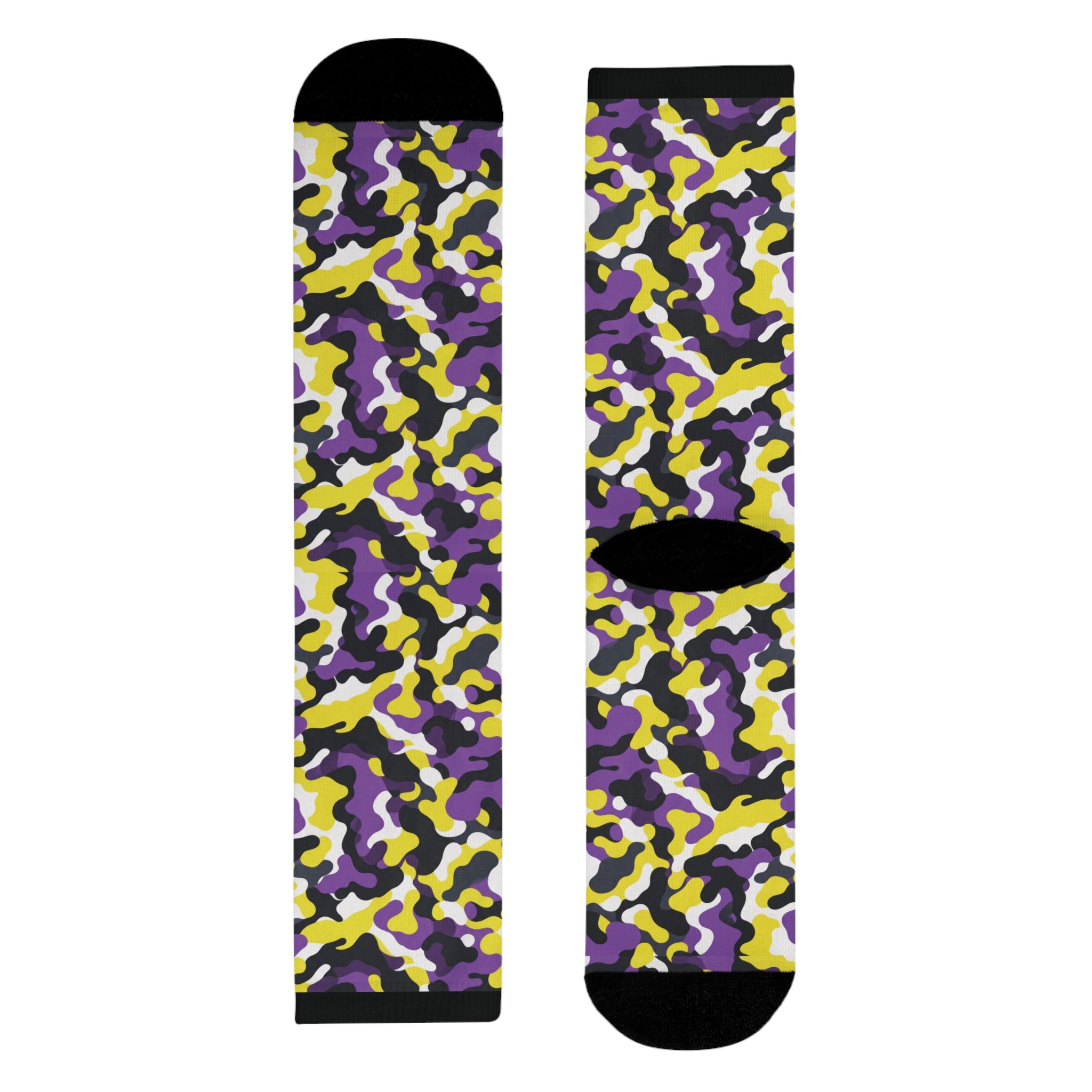 Non Binary Flag Camo Socks