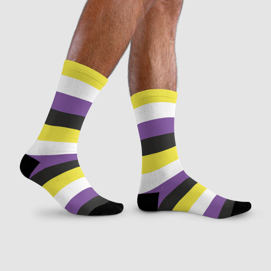 Non Binary Flag Socks