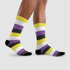 Non Binary Flag Socks