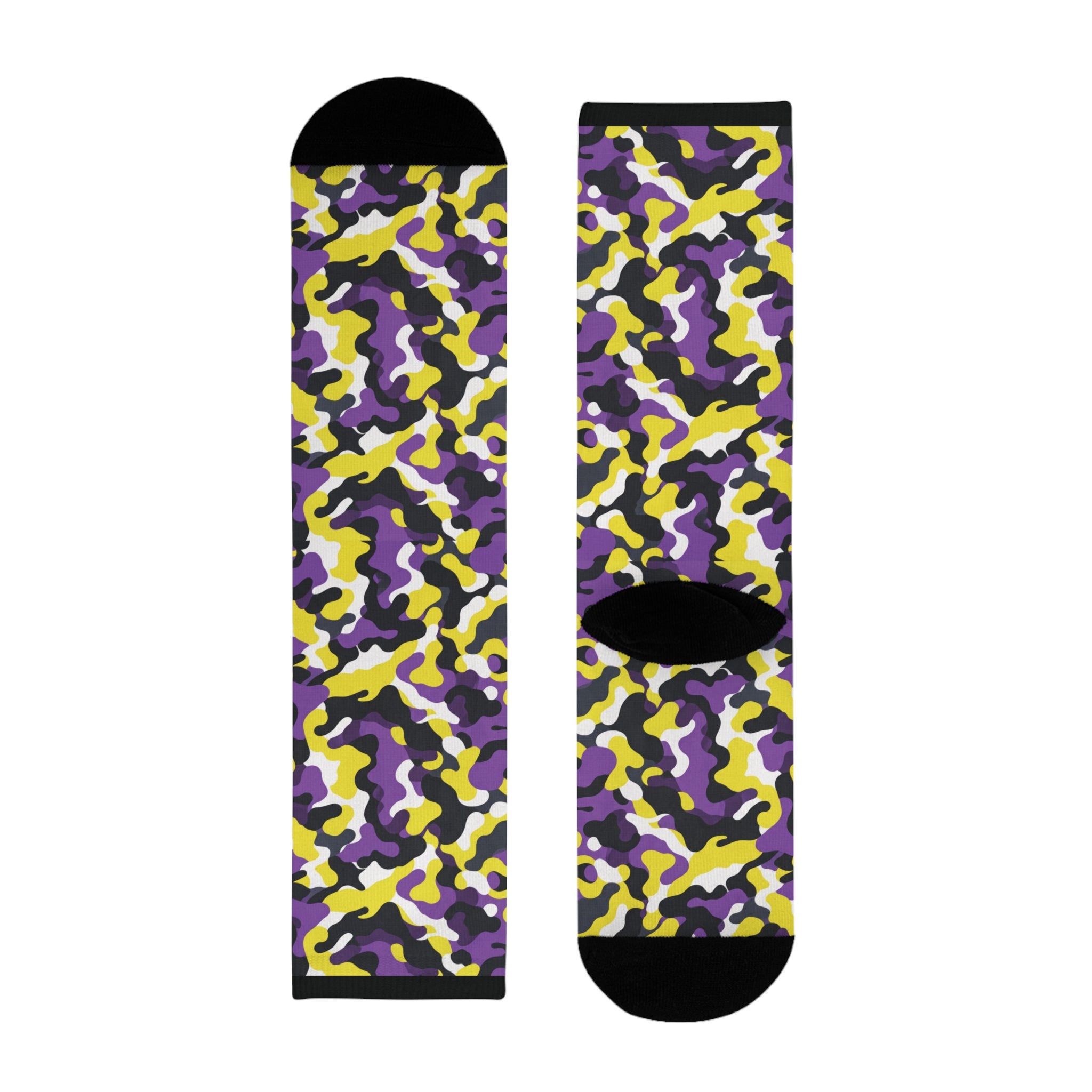 Non Binary Flag Camo Socks