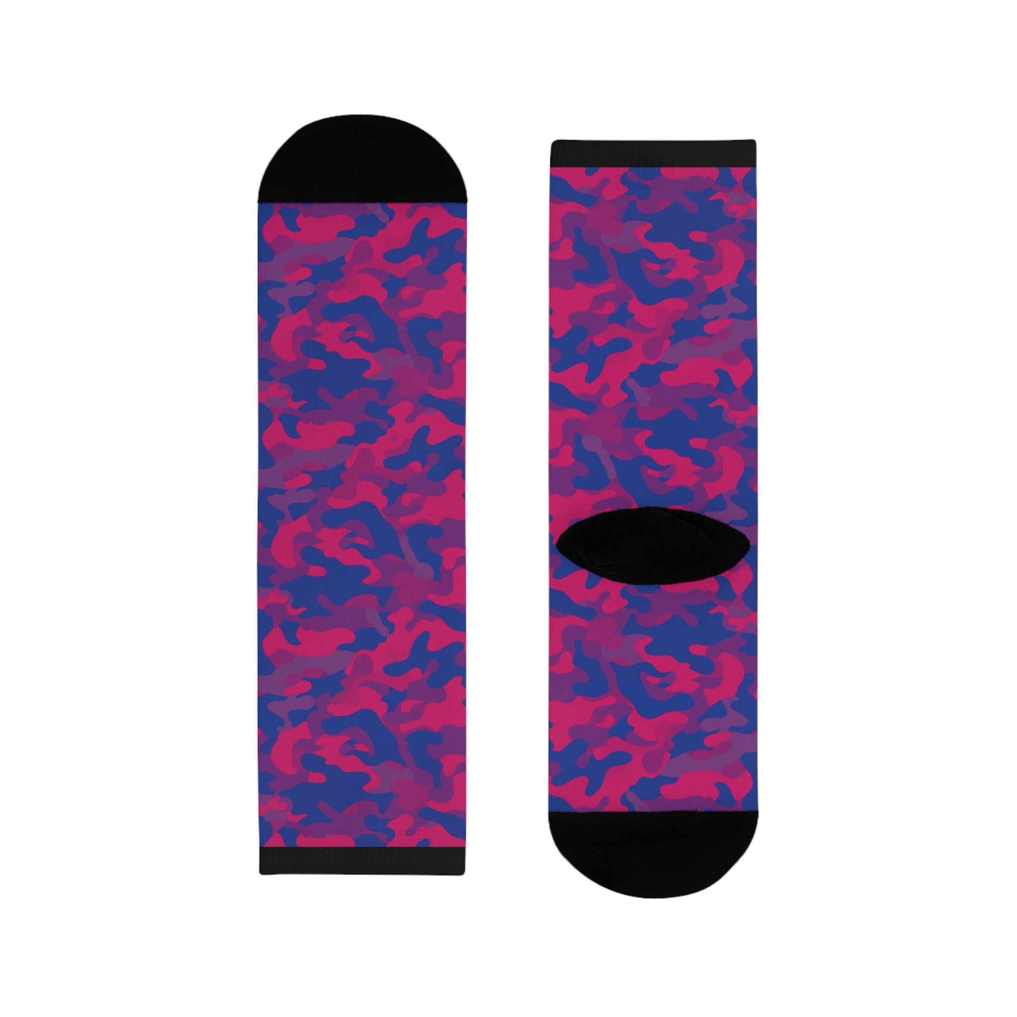 Bisexual Flag Camo Socks