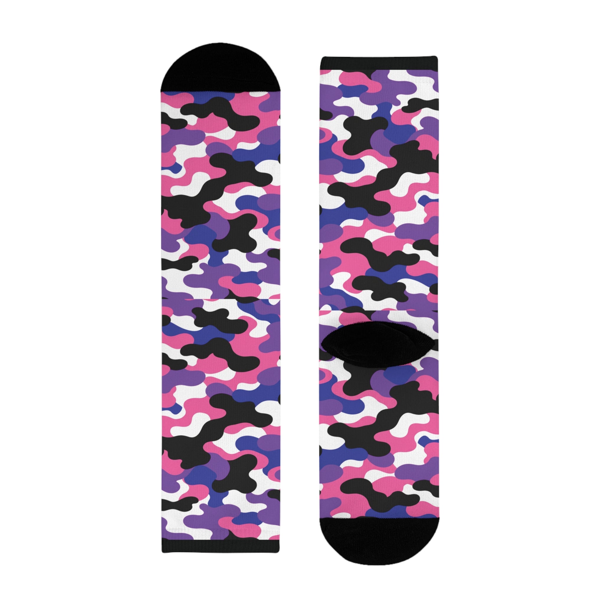 Genderfluid Flag Camo Socks