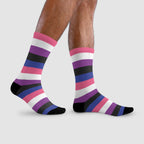 Genderfluid Flag Socks