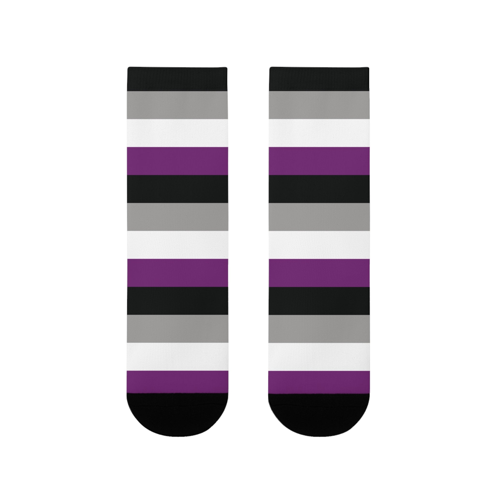 Asexual Flag Socks