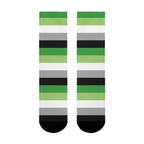 Aromantic Flag Socks