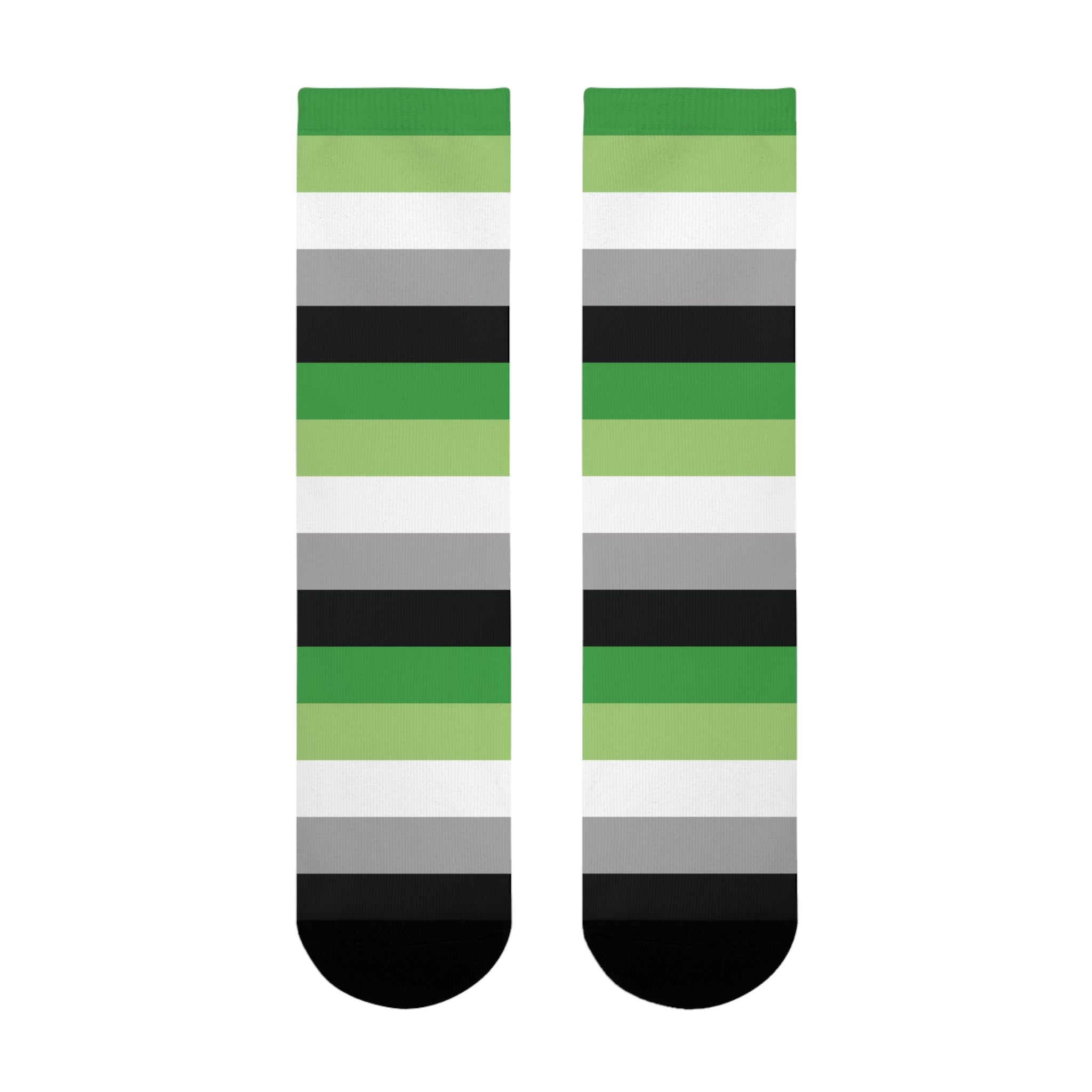 Aromantic Flag Socks