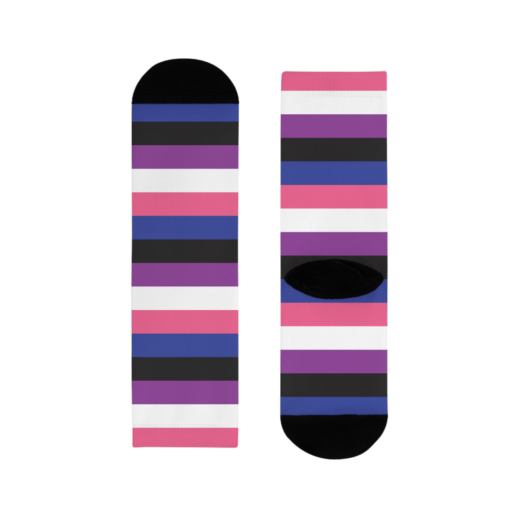 Genderfluid Flag Socks