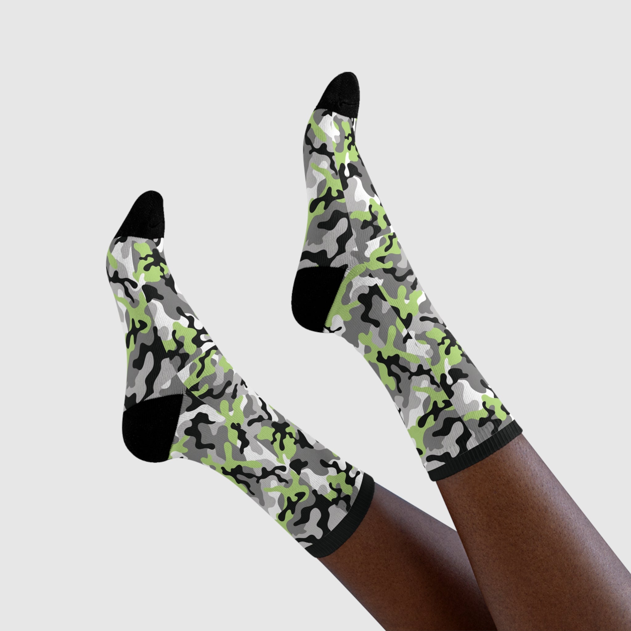 Agender Flag Camo Socks