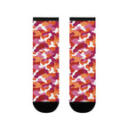 Lesbian Flag Camo Socks