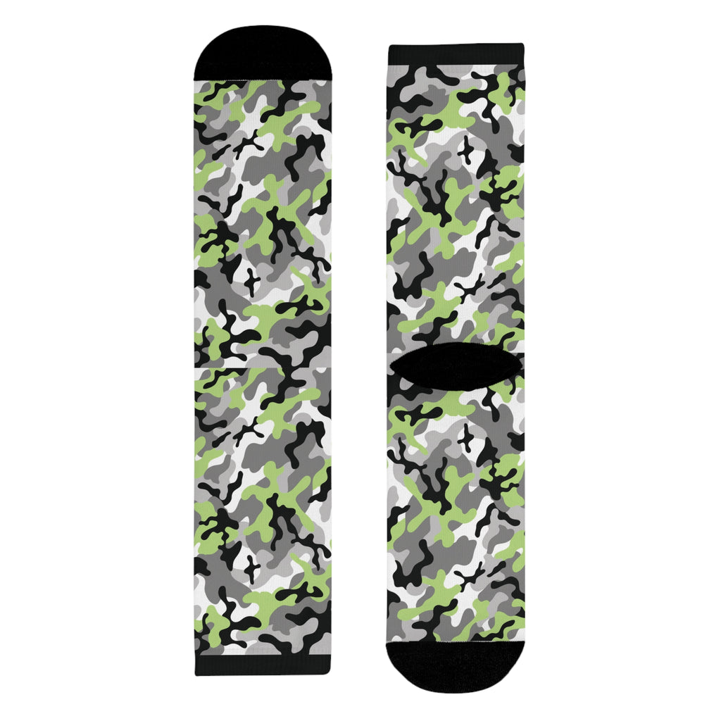 Agender Flag Camo Socks