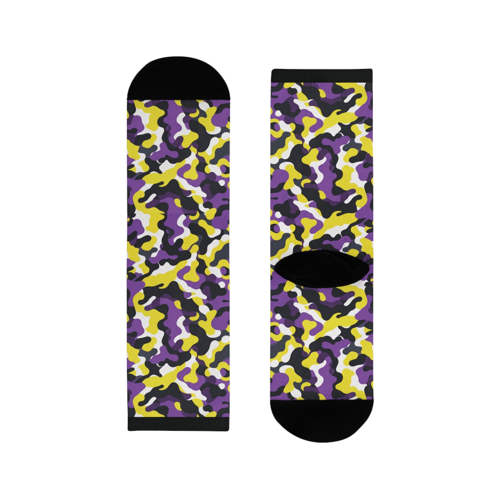 Non Binary Flag Camo Socks
