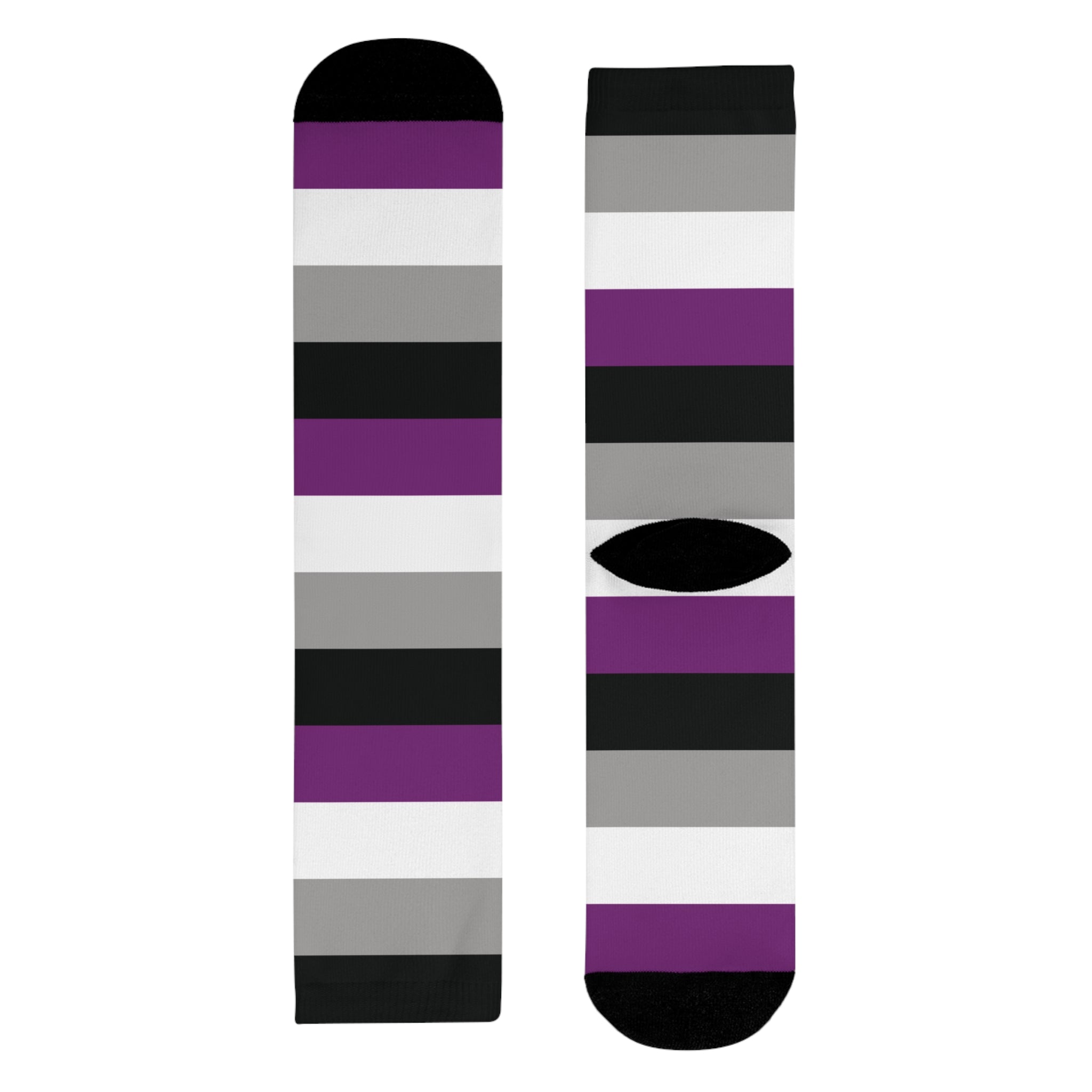Asexual Flag Socks