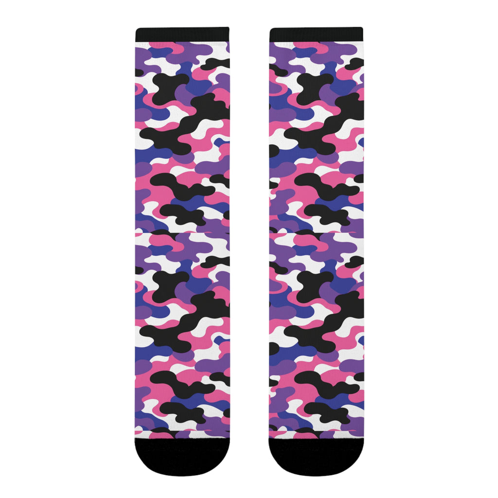 Genderfluid Flag Camo Socks