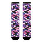 Genderfluid Flag Camo Socks