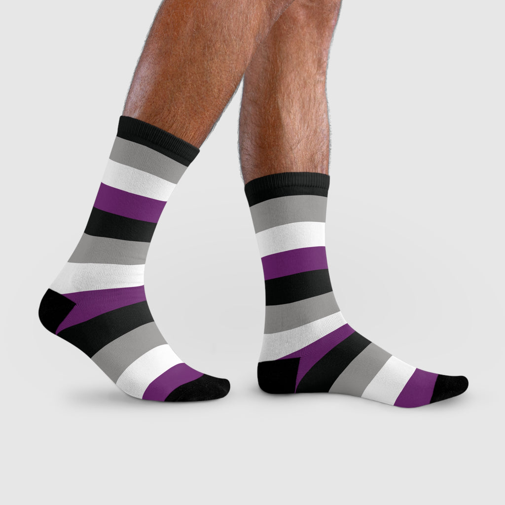 Asexual Flag Socks