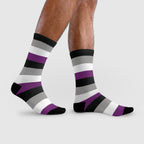 Asexual Flag Socks