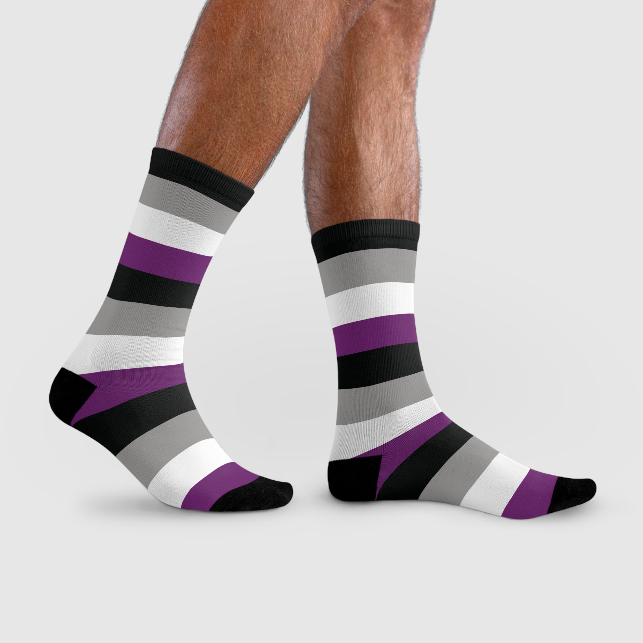Asexual Flag Socks