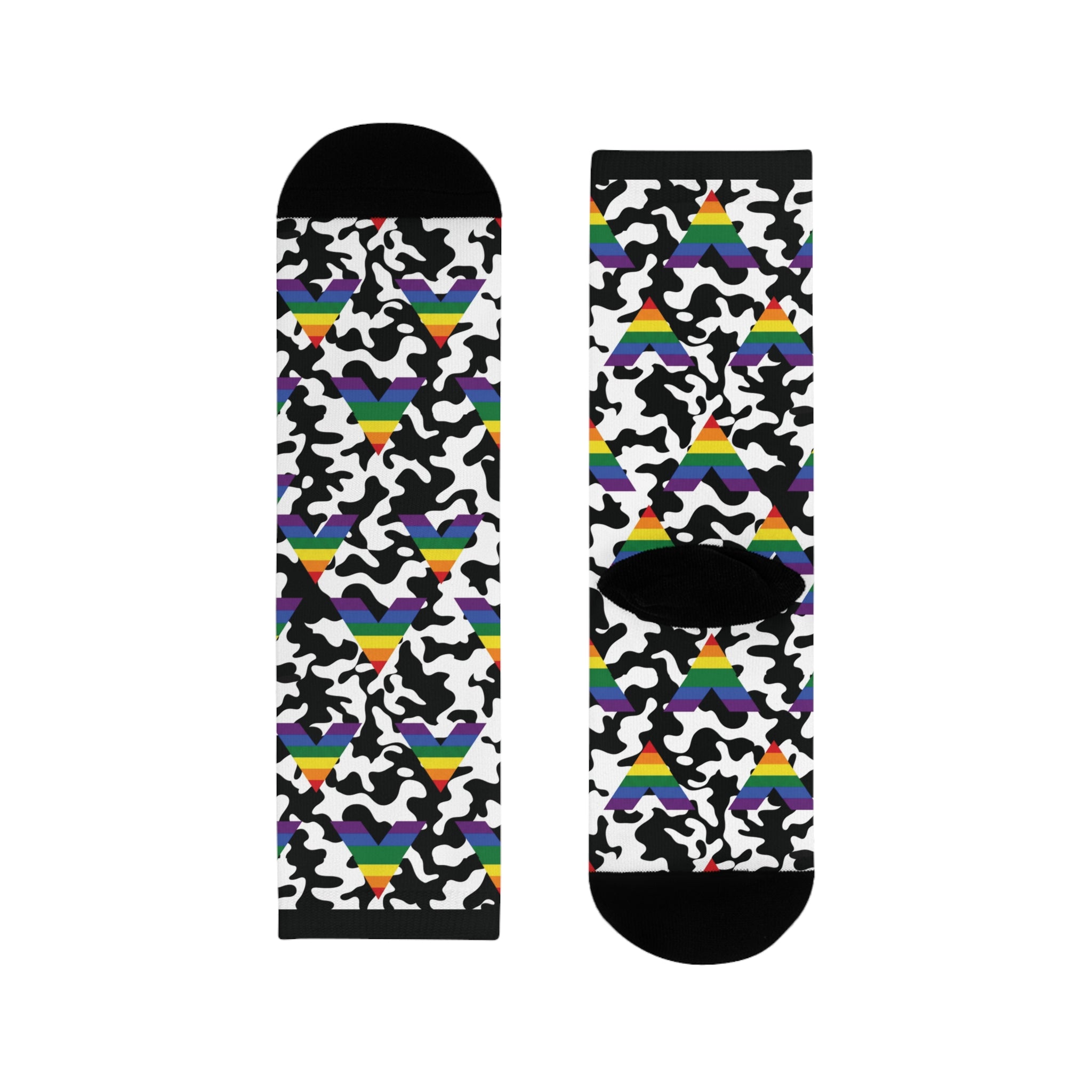 Straight Ally Flag Camo Socks