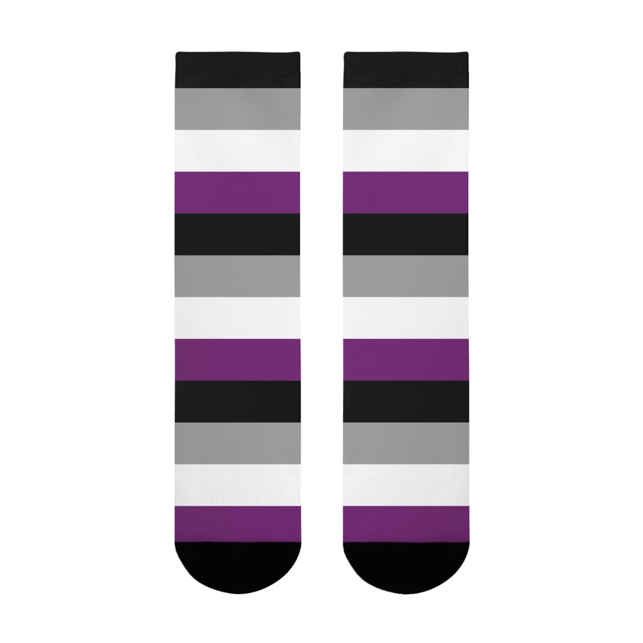 Asexual Flag Socks
