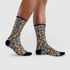 Pansexual Flag Camo Socks