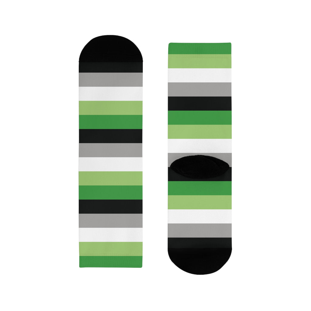 Aromantic Flag Socks