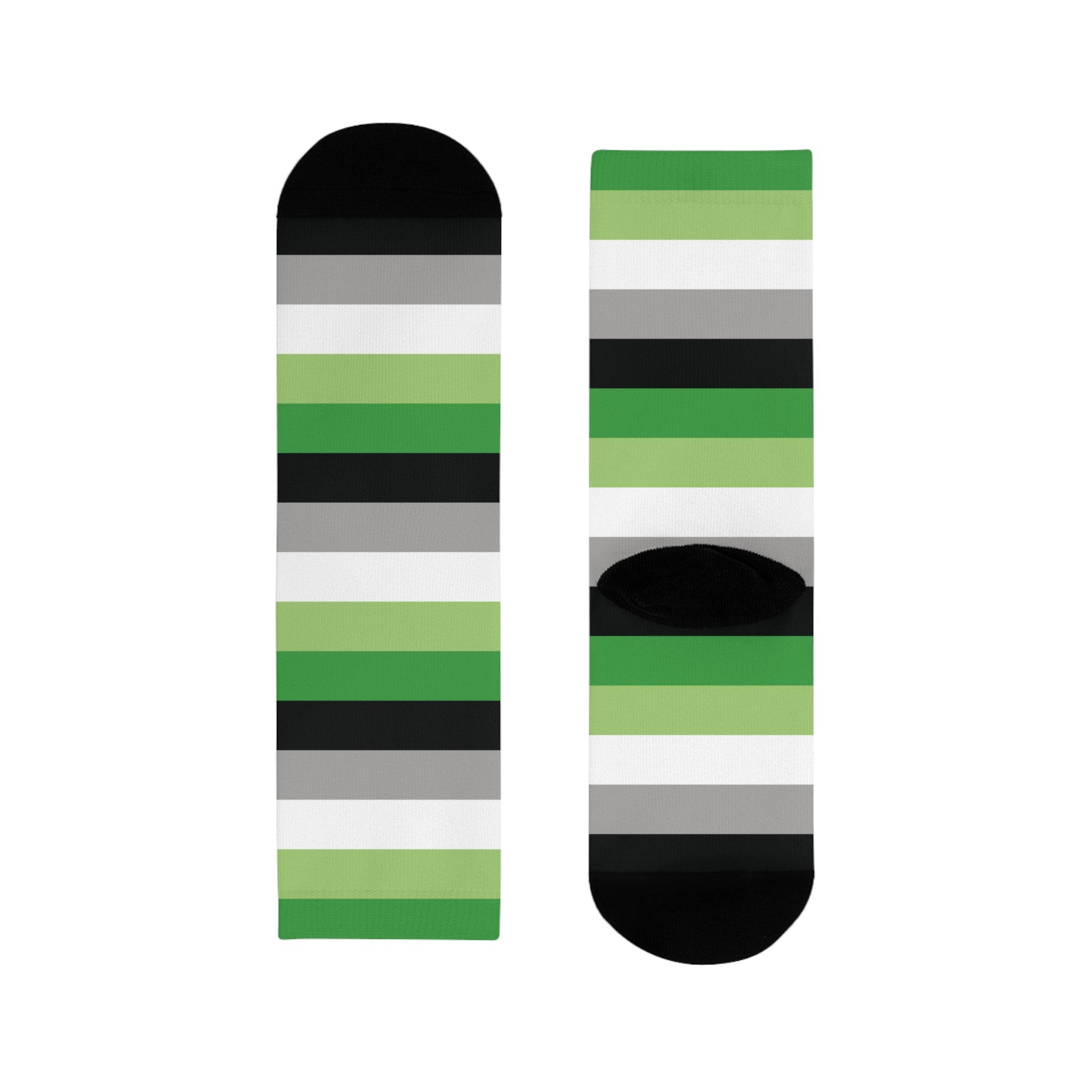 Aromantic Flag Socks